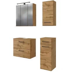 Holzoptik Badmöbel Longos