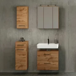 Holzoptik Badmöbel Longos