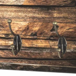 Holzoptik Garderobenleiste Cathien