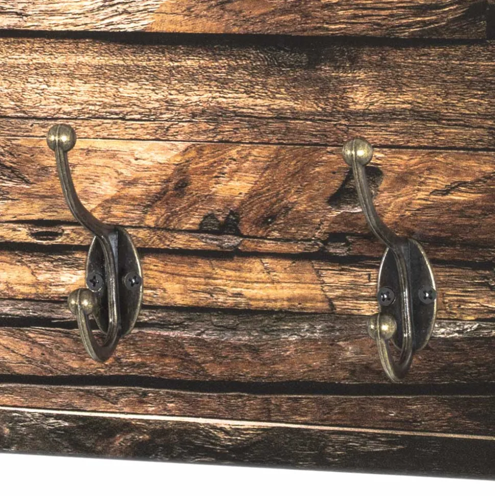 Holzoptik Garderobenleiste Cathien