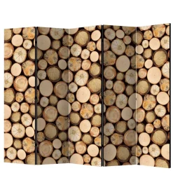 Holzoptik Paravent Albin