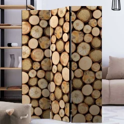 Holzoptik Paravent Albin