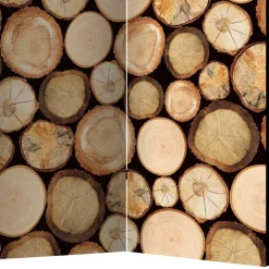 Holzoptik Paravent Albin
