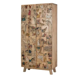 Holzschrank massiv Caveira