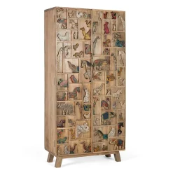 Holzschrank massiv Caveira