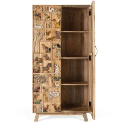 Holzschrank massiv Caveira
