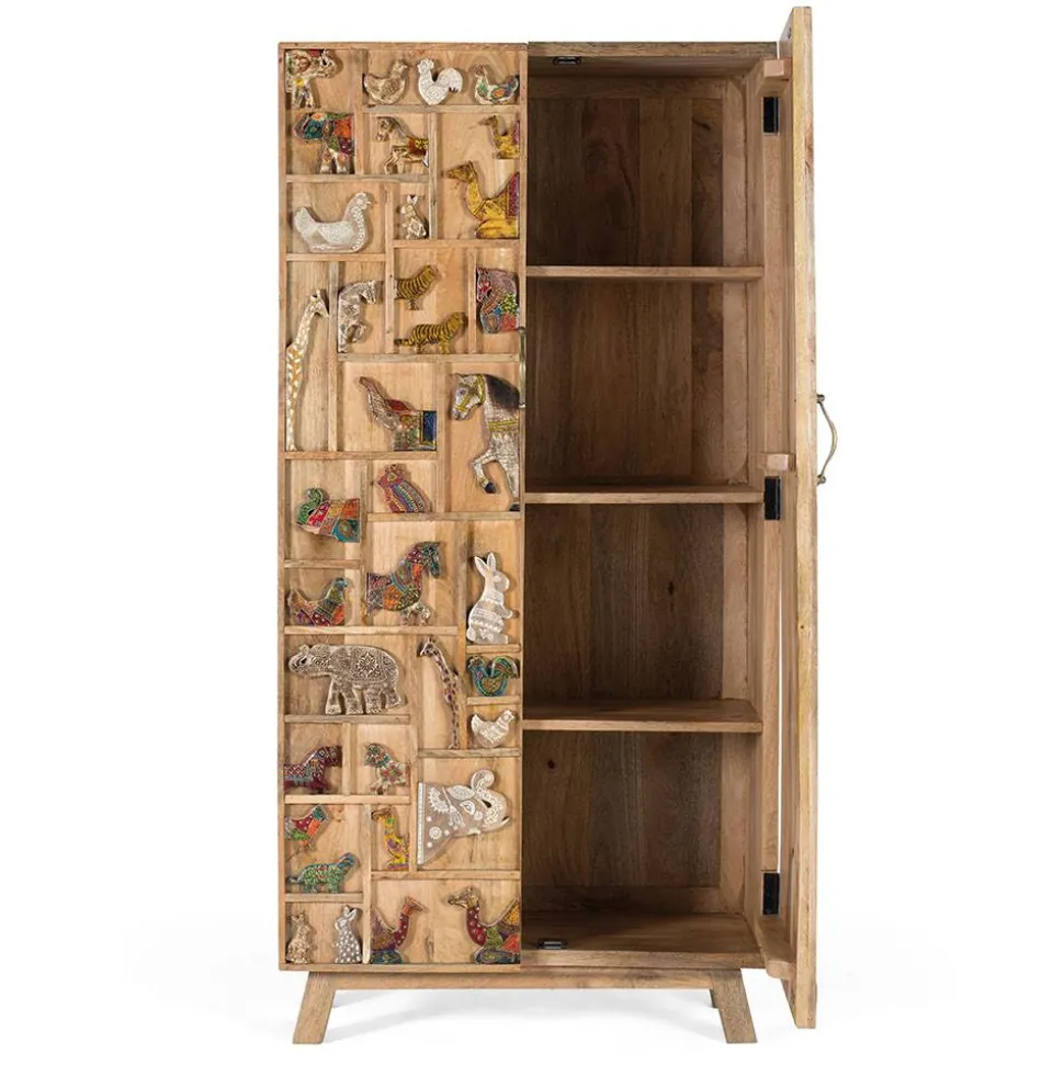 Holzschrank massiv Caveira