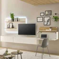 Home Office Wohnzimmerwand Rascian