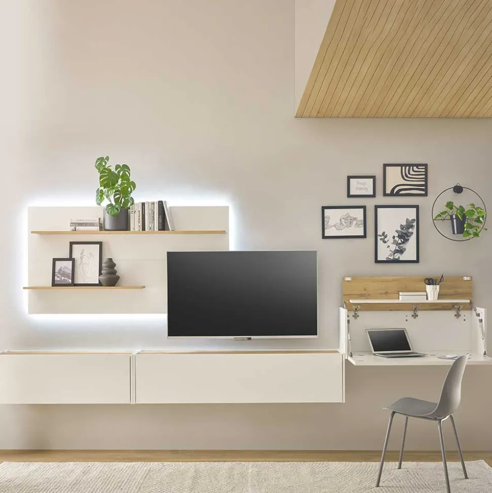 Home Office Wohnzimmerwand Rascian