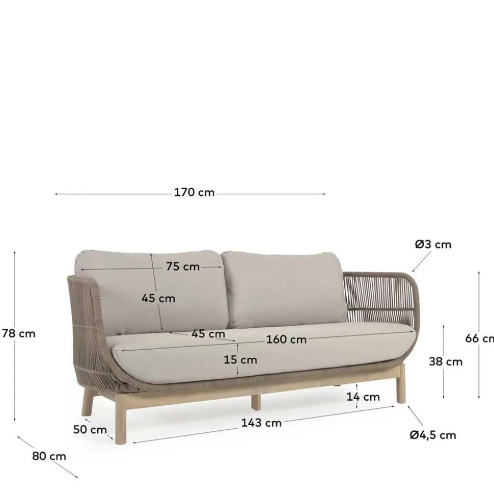 In- und Outdoor Sofa Pazionan