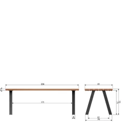 In- und Outdoor Tisch Ginko