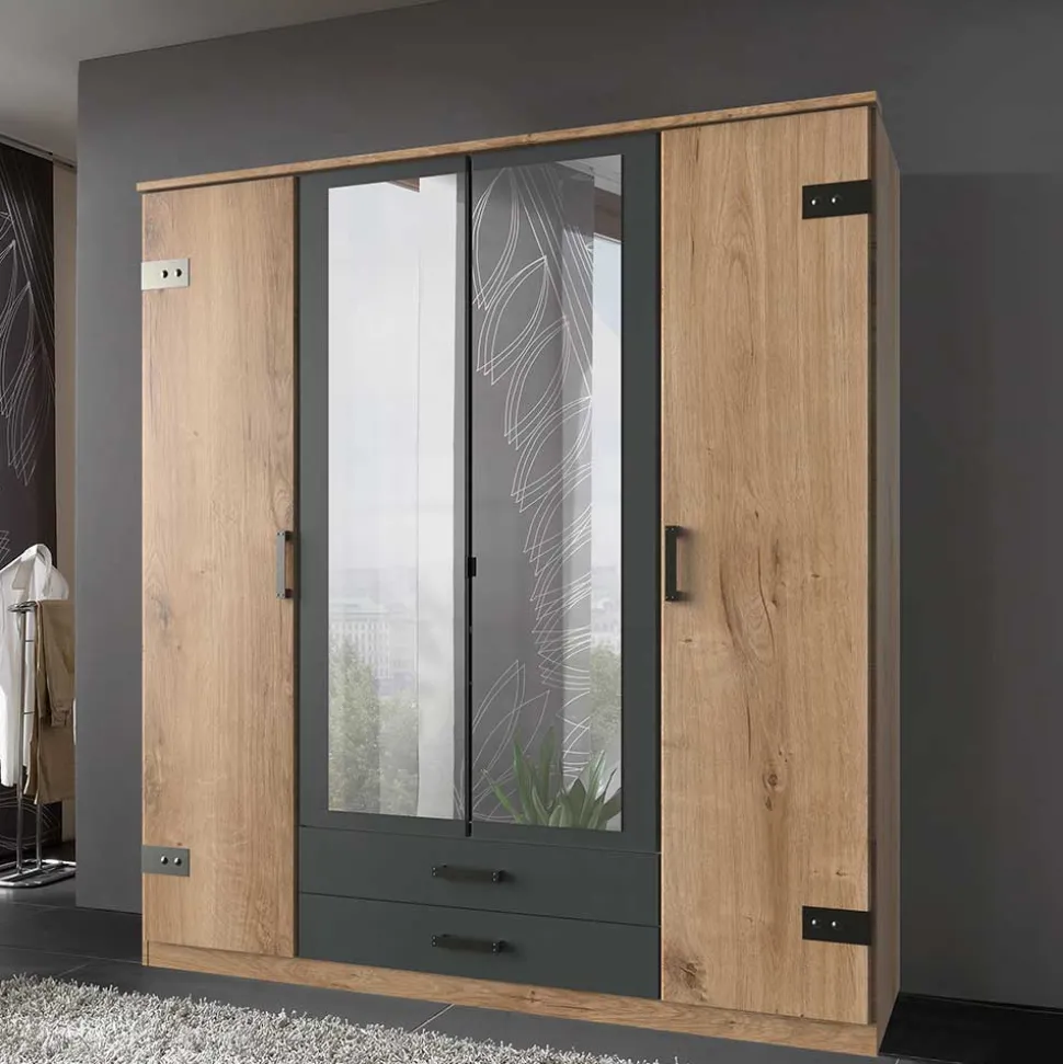 Industriestil Kleiderschrank Melcian