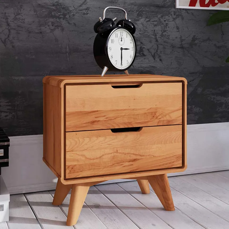 Kernbuche Doppelbett Stenov