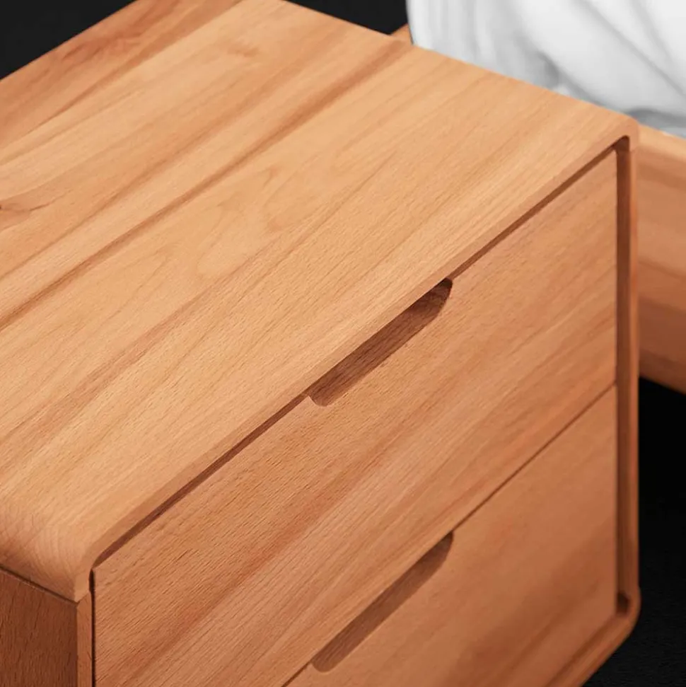 Kernbuche Doppelbett Stenov