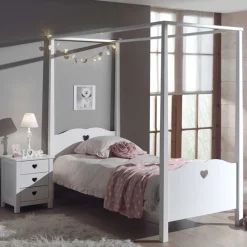 Kinderzimmer Bett weiß Ciomore