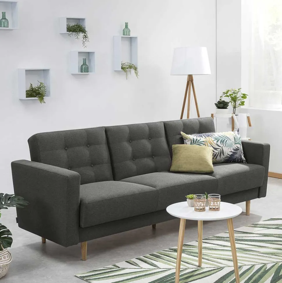 Klappcouch Anthrazit Loytima