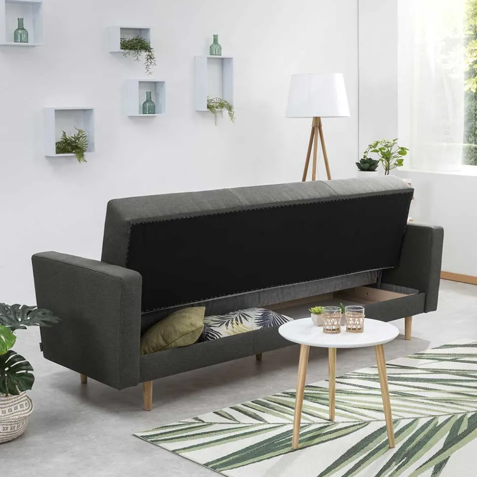 Klappcouch Anthrazit Loytima