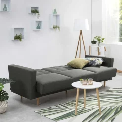 Klappcouch Anthrazit Loytima