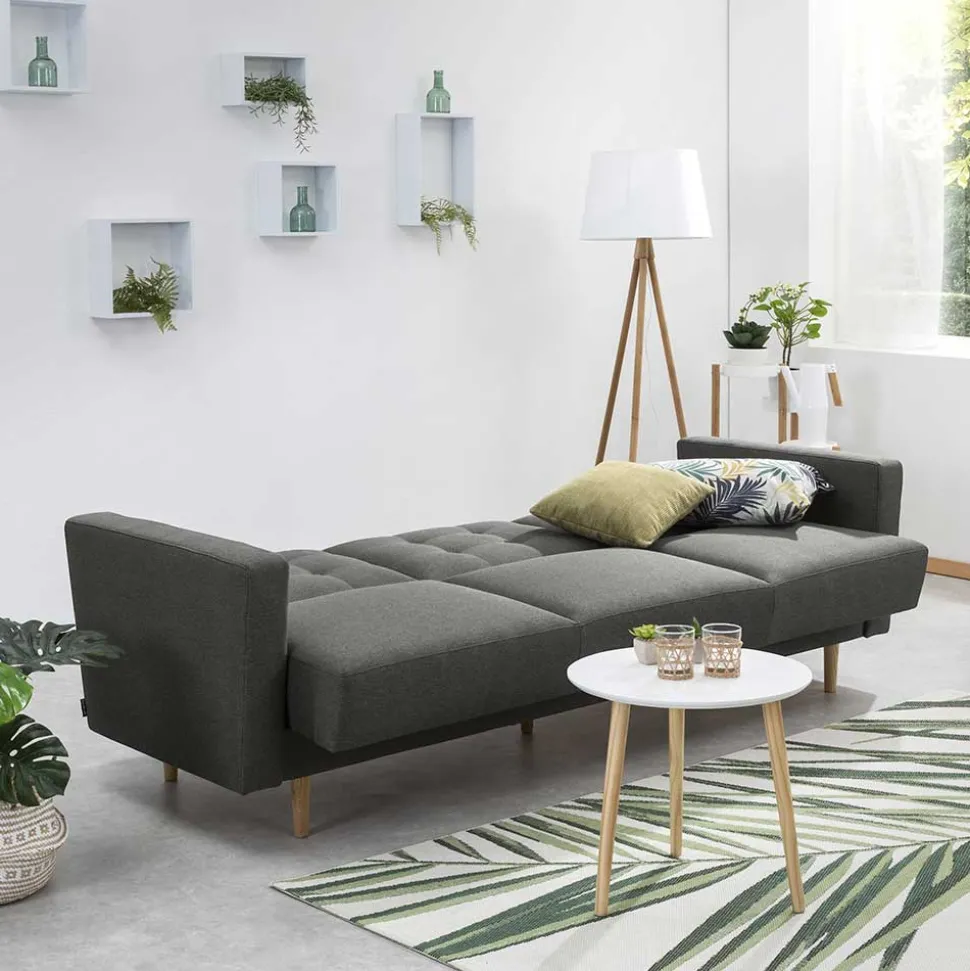 Klappcouch Anthrazit Loytima