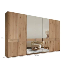 Kleiderschrank Eiche Bianco Tascan