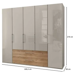 Kleiderschrank Glasfront Cruzca