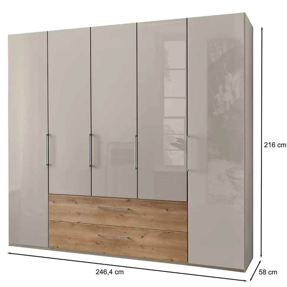 Kleiderschrank Glasfront Cruzca