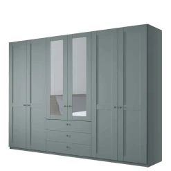 Kleiderschrank graugrün Landhaus Forjan