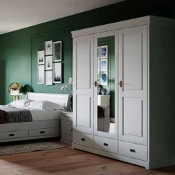 Kleiderschrank Holz Aluko
