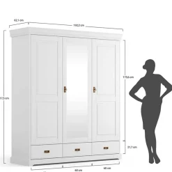 Kleiderschrank Holz Aluko