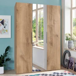 Kleiderschrank in Holzoptik Grenvana
