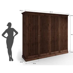 Kleiderschrank massiv Phelix