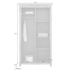 Kleiderschrank Massivholz Alejandro