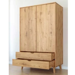 Kleiderschrank Massivholz Arora