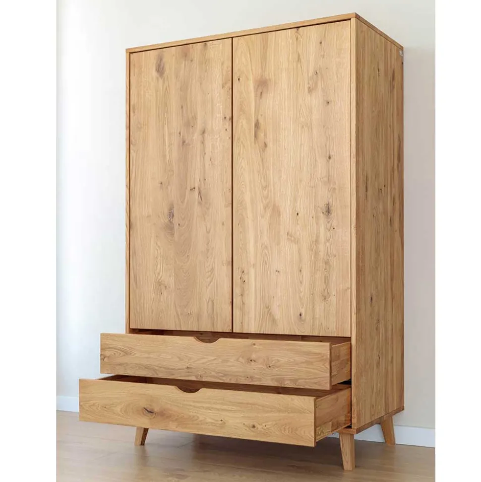 Kleiderschrank Massivholz Arora