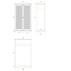 Kleiderschrank Massivholz Phelix