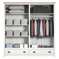 Kleiderschrank Massivholz Benita