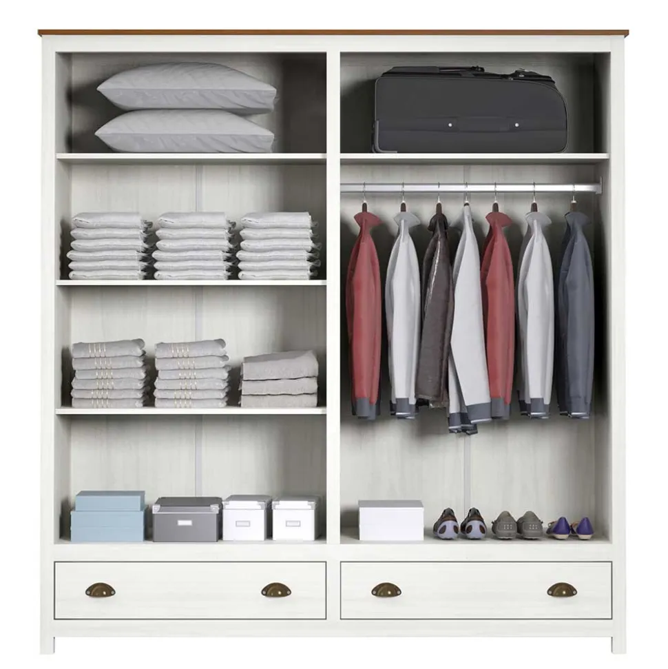 Kleiderschrank Massivholz Benita