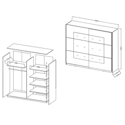 Kleiderschrank Mezzo