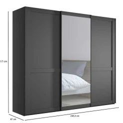 Kleiderschrank mit Schiebetüren Hierro