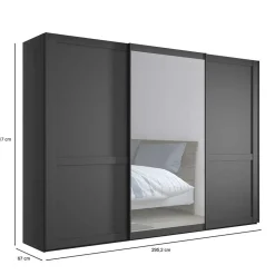Kleiderschrank mit Schiebetüren Hierro