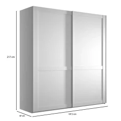 Kleiderschrank mit Schiebetüren Tudana
