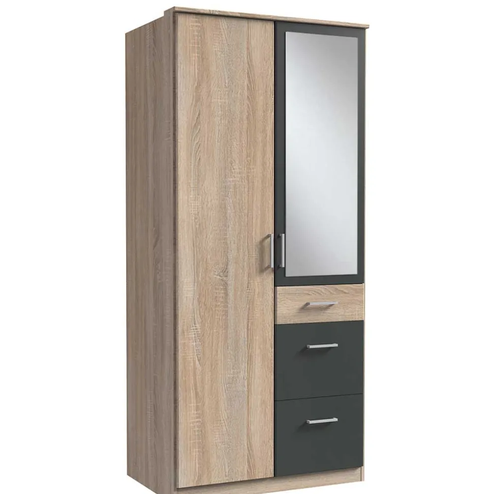 Kleiderschrank mit Schubladen Nurana