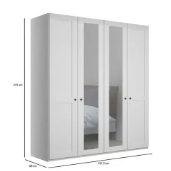 Kleiderschrank mit Spiegeln Tudana