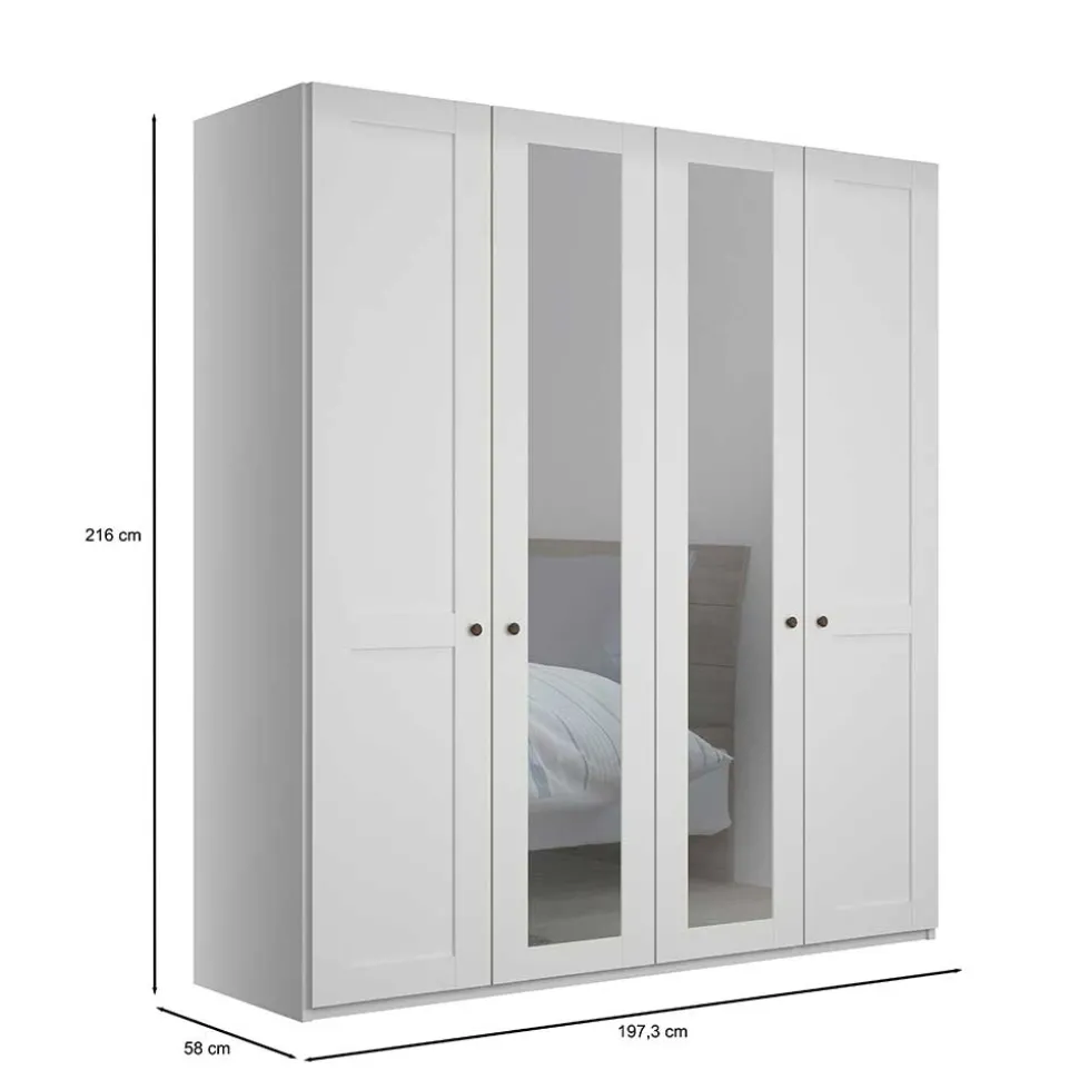 Kleiderschrank mit Spiegeln Tudana