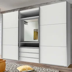 Kleiderschrank mit Spiegel innen Lymesca