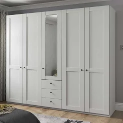 Kleiderschrank mit Spiegel Tudana