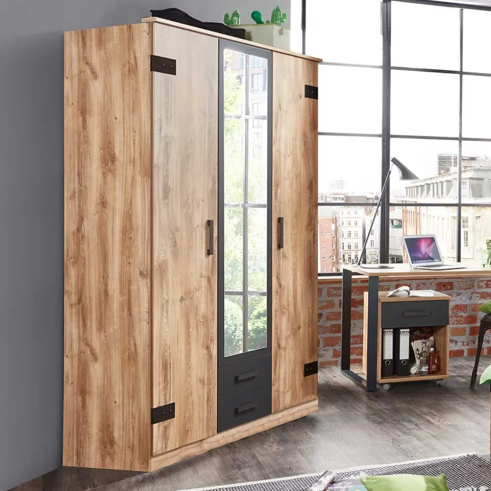 Kleiderschrank mit Spiegel Lilames