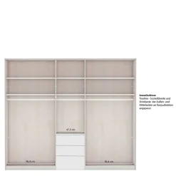 Kleiderschrank mit Spiegel Saconso
