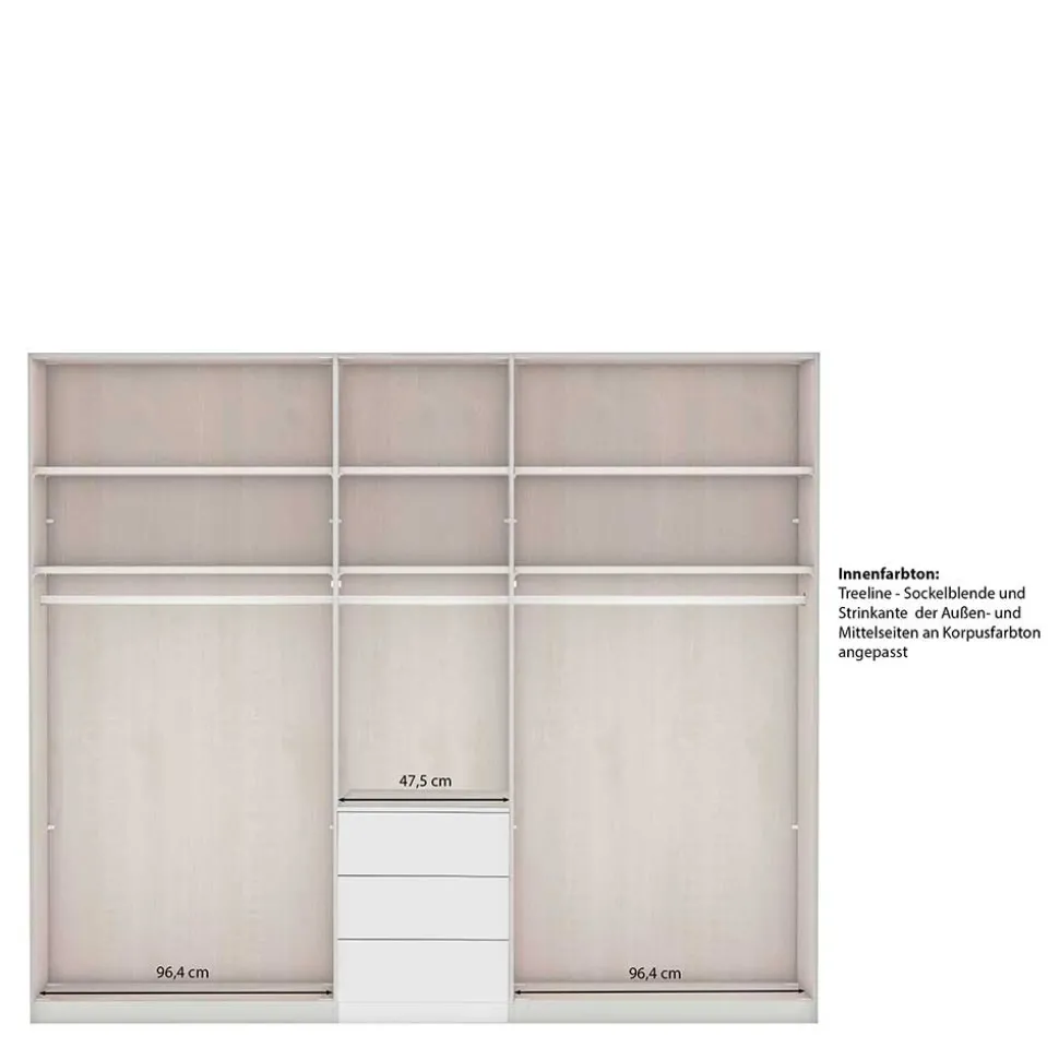 Kleiderschrank mit Spiegel Saconso