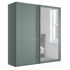 Kleiderschrank Schiebetüren mit Spiegel Forjan